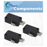 3-Pack W10269458 Microwave Door Switch