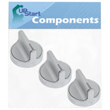 3 Pack W10594481 Range Knob