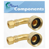 2-Pack W10685193 Dishwasher Swivel Gooseneck