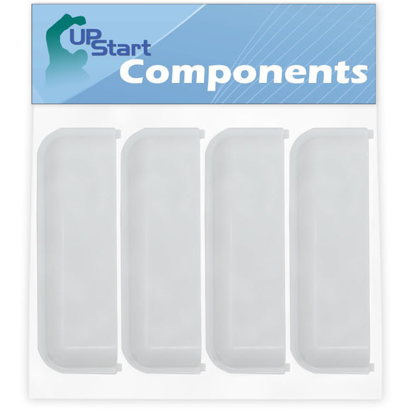 4-Pack W10861225 White Dryer Door Handle Replacement for Whirlpool W10714516 Dryer