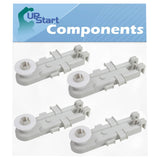 4 Pack 8268655 Dishwasher Upper Rack Wheel