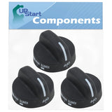 3-Pack 8273103 Range Burner Knob