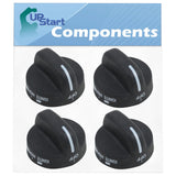 4 Pack 8273103 Range Burner Knob