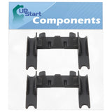 2 Pack W10250160 Dishwasher Rack Adjuster Arm Clip Lock