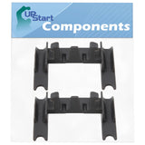 2-Pack W10250160 Dishwasher Rack Adjuster Arm Clip Lock