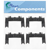 4-Pack W10250160 Dishwasher Rack Adjuster Arm Clip Lock