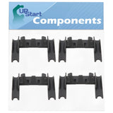 4 Pack W10250160 Dishwasher Rack Adjuster Arm Clip Lock