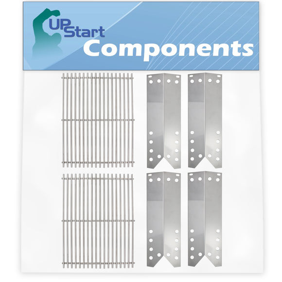 BBQ Grill Cooking Grates & Heat Shield Plate Tent Replacement Parts for Kenmore 16641