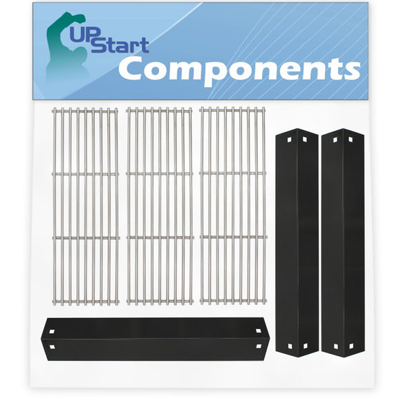 BBQ Grill Cooking Grates & Heat Shield Plate Tent Replacement Parts for Chargriller 3008