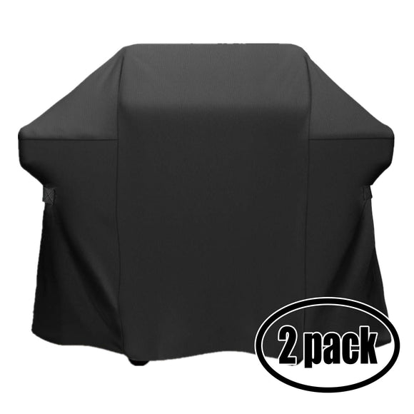 2-Pack Gas Grill Cover Heavy Duty Waterproof Replacement for Weber SKYLINE 1200NG - 52 inch W x 26 inch D x 43 inch H