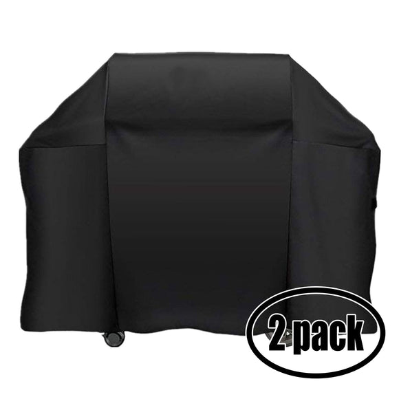 2 Pack Grill Cover Heavy Duty Waterproof Replacement for Weber 7130, 3721001, 3741001, 66010201, 4421411, 6721301, 4430411, 3770001, 3780001, 4521001, 3841001 - 58 inch L x 25 inch W x 44.5 inch H