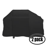 2-Pack Gas Grill Cover Heavy Duty Waterproof Replacement for Weber GENESIS GOLD C LP (2004) - 61 inch L x 22 inch W x 37 inch H