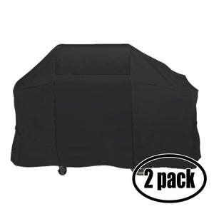 2-Pack Gas Grill Cover Heavy Duty Waterproof Replacement for Weber GENESIS GOLD C LP SWE (2003) - 61 inch L x 22 inch W x 37 inch H
