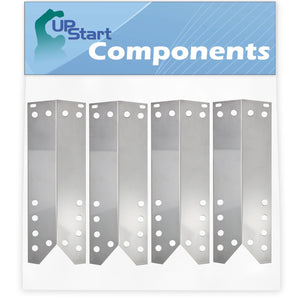 4-Pack BBQ Grill Heat Shield Plate Tent Replacement Parts for Grill Master 16641