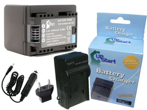 Canon BP-709 Battery and Charger with Car Plug and EU Adapter