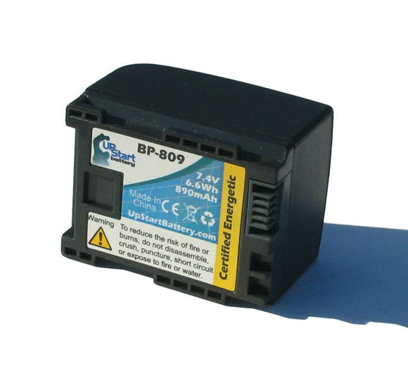 Canon VIXIA HF10 Battery (BP-809 Decoded, 890mAh)
