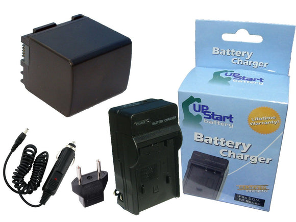 Canon VIXIA HF M30 Battery and Charger with Car Plug and EU Adapter (BP-819 Decoded, 2700mAh)