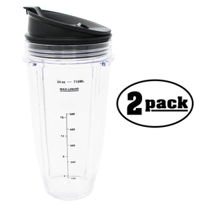 2-Pack Nutri Ninja 24 oz Replacement Cup 103KCP