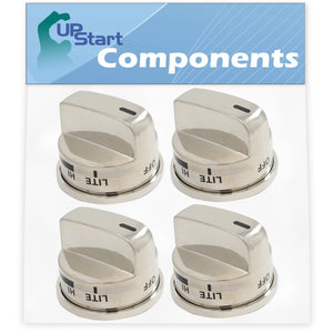 4-Pack Gas Range Knob Replacement for LG EBZ37189611 