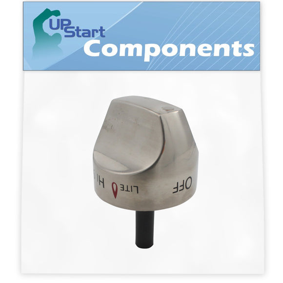 Replacement Control Knob Assembly WB03K10265 Stainless Steel for General Electric C2S980SEM3SS Range