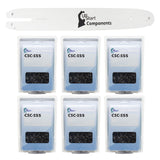 16-Inch Chainsaw Bar and 6 Chains Combo Replacement for Stihl MS 251