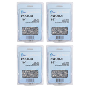 4-Pack 16-Inch Chainsaw Chain Replacement for Homelite XL-12