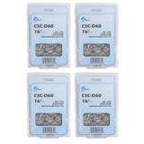 4-Pack 16-Inch Chainsaw Chain Replacement for Homelite XL-12