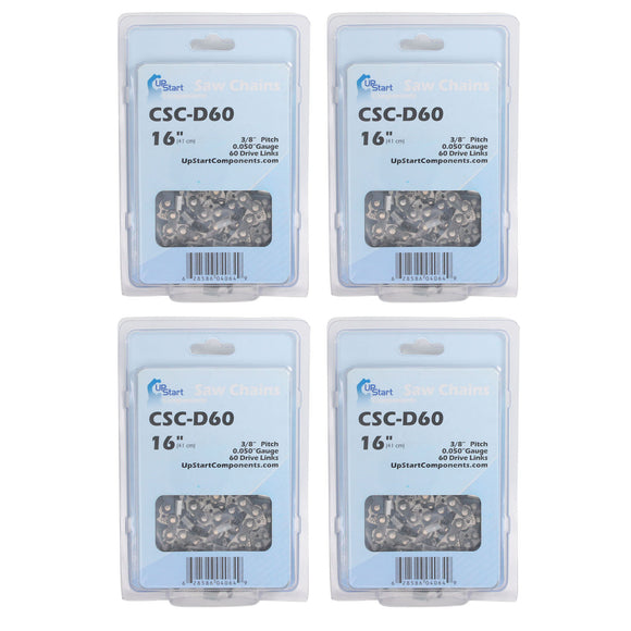 4-Pack 16-Inch Chainsaw Chain Replacement for Stihl 036