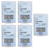 5-Pack 16-Inch Chainsaw Chain Replacement for Echo CS-670