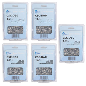 5-Pack 16-Inch Chainsaw Chain Replacement for Husqvarna 55 Rancher