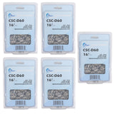5-Pack 16-Inch Chainsaw Chain Replacement for Husqvarna 55 Rancher