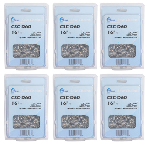 6-Pack 16-Inch Chainsaw Chain Replacement for Stihl MS 310