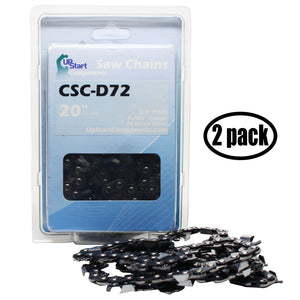 2-Pack Husqvarna 450 Rancher Chainsaw Chain Loop Replacement