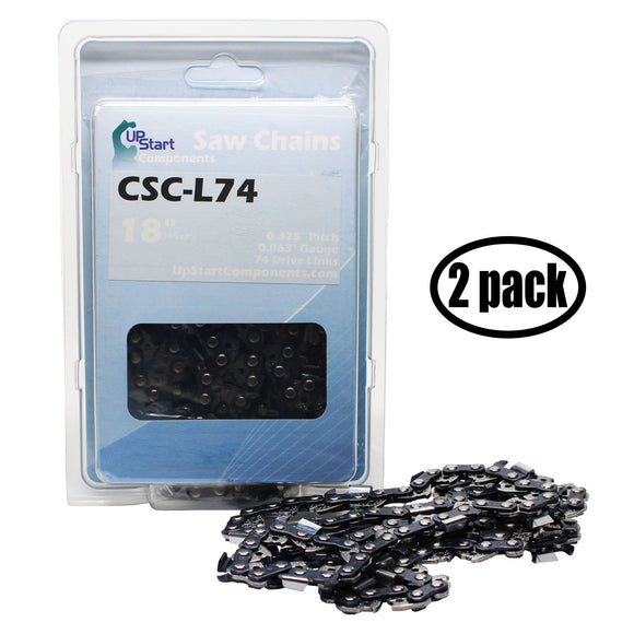 2Pack Oregon L74 Chainsaw Chain Loop Replacement Infinisia