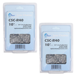 2-Pack 10-Inch Chainsaw Chain Replacement for John Deere PS2683