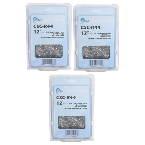 3-Pack 12-Inch Chainsaw Chain Replacement for Stihl HT 75 Pole Pruner