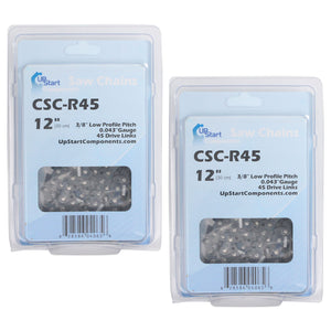 2-Pack 12-Inch Chainsaw Chain Replacement for Ryobi P548