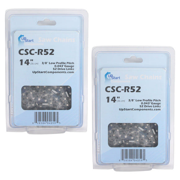 2-Pack 14-Inch Chainsaw Chain Replacement for Lynxx 63287