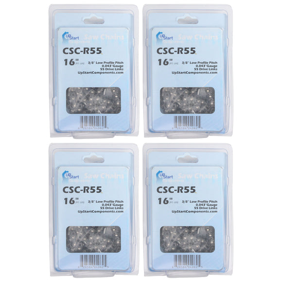 4-Pack 16-Inch Chainsaw Chain Replacement for Stihl MS 180 C