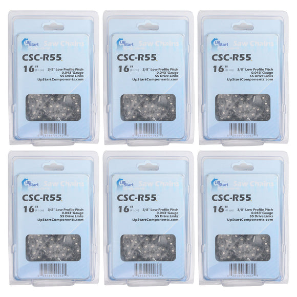 6-Pack 16-Inch Chainsaw Chain Replacement for Stihl MS 171