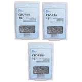 3-Pack 16-Inch Chainsaw Chain Replacement for Poulan PRCS16i
