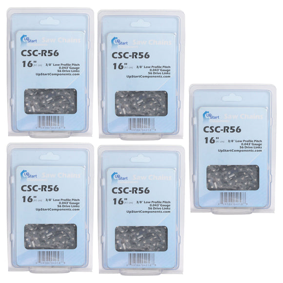 5-Pack 16-Inch Chainsaw Chain Replacement for Craftsman CMCCS660E1