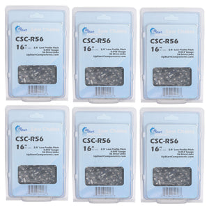 6-Pack 16-Inch Chainsaw Chain Replacement for Makita XCU03