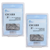 2-Pack 8-Inch Chainsaw Chain Replacement for Greenworks 20192 6.5 Amp Pole Saw