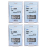 4-Pack 10-Inch Chainsaw Chain Replacement for Blue Max 53542 Pole Saw