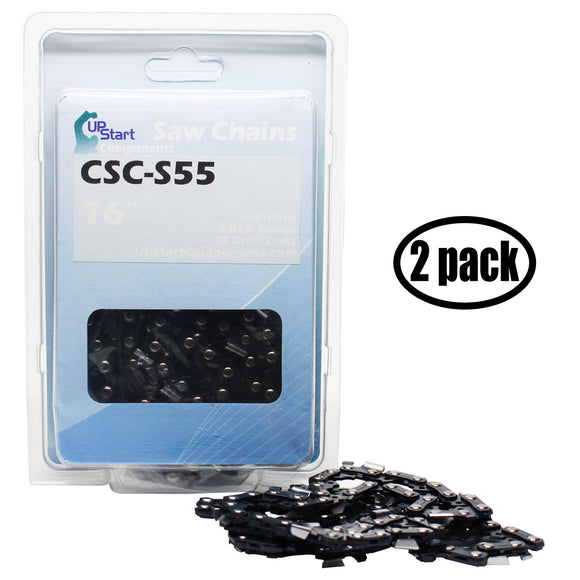 2-Pack McCulloch Electramac 250-14 Chainsaw Chain Loop Replacement