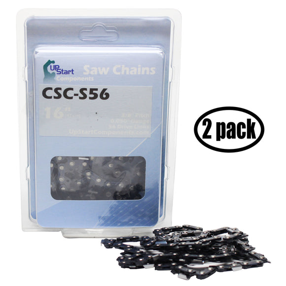 2-Pack Oregon S56 Chainsaw Chain Loop Replacement