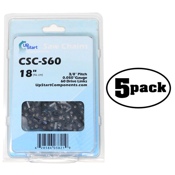 5-Pack Replacement S60 Chain Saw Chain