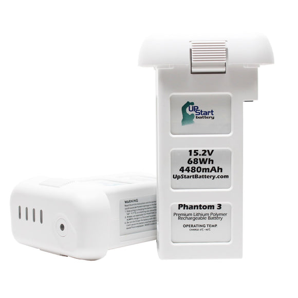 2-Pack DJI Phantom 3 4K Battery Replacement