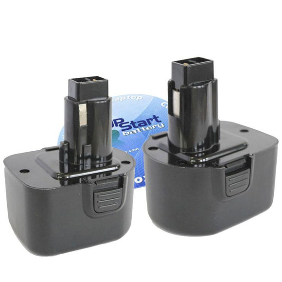 2-Pack DeWalt DC742KA Battery (12V, NICD, 1300mAh)